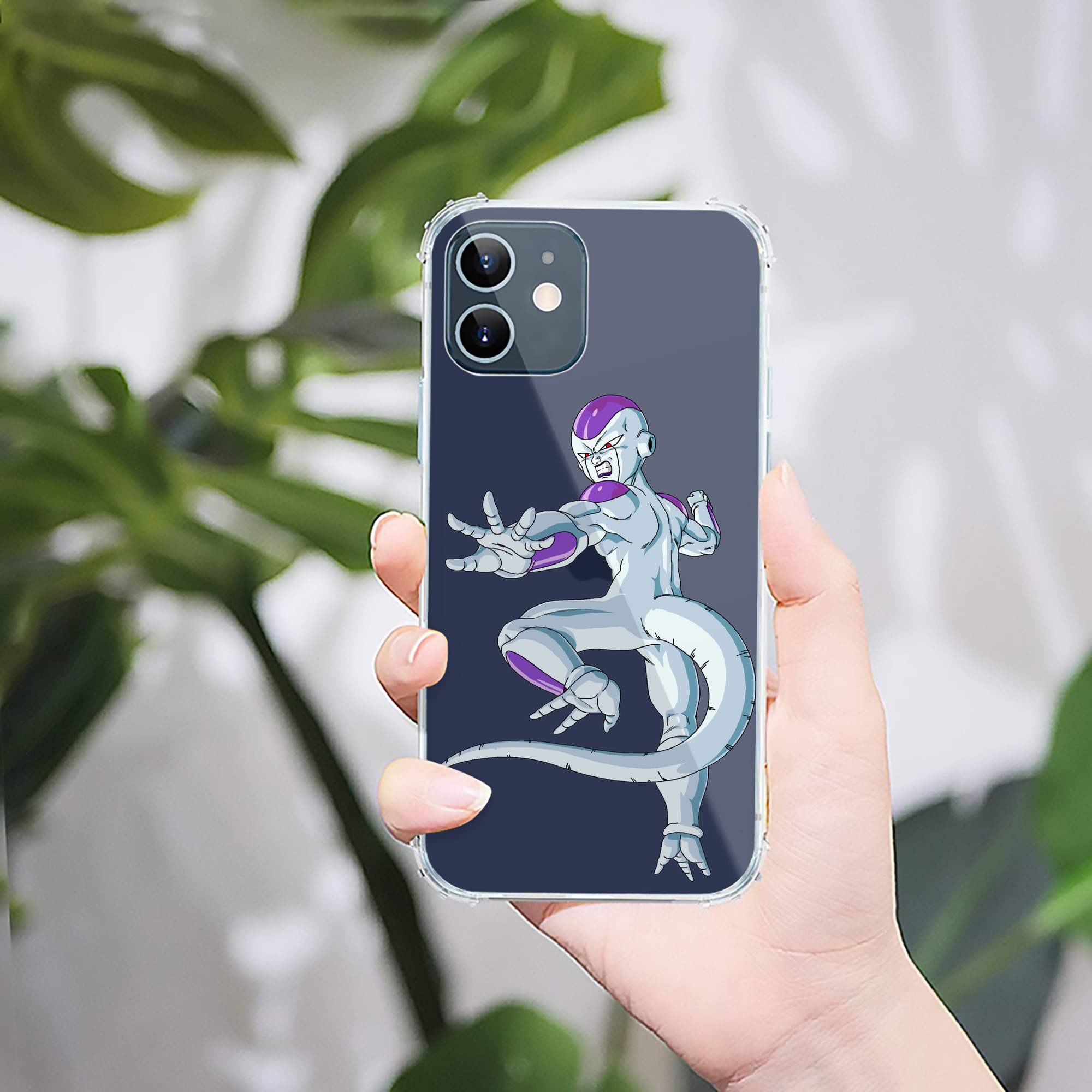 （画像用） ドラゴンボール フリーザ DRAGON BALL Frieza 【iPhone 12シリーズ対応】透明スマホケース（クリアソフトケース）
